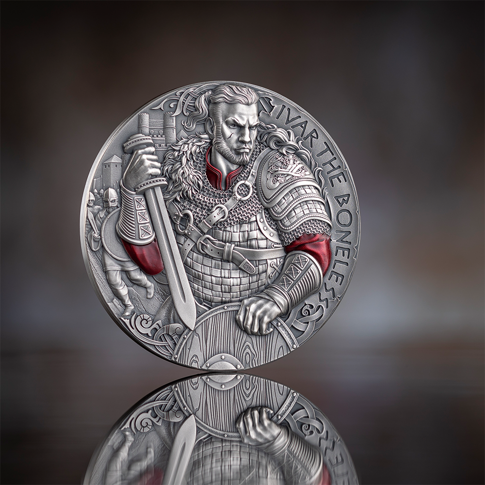 Ivar the Boneless The Way To Valhalla 2 Oz Silver Coin MINT XXI
