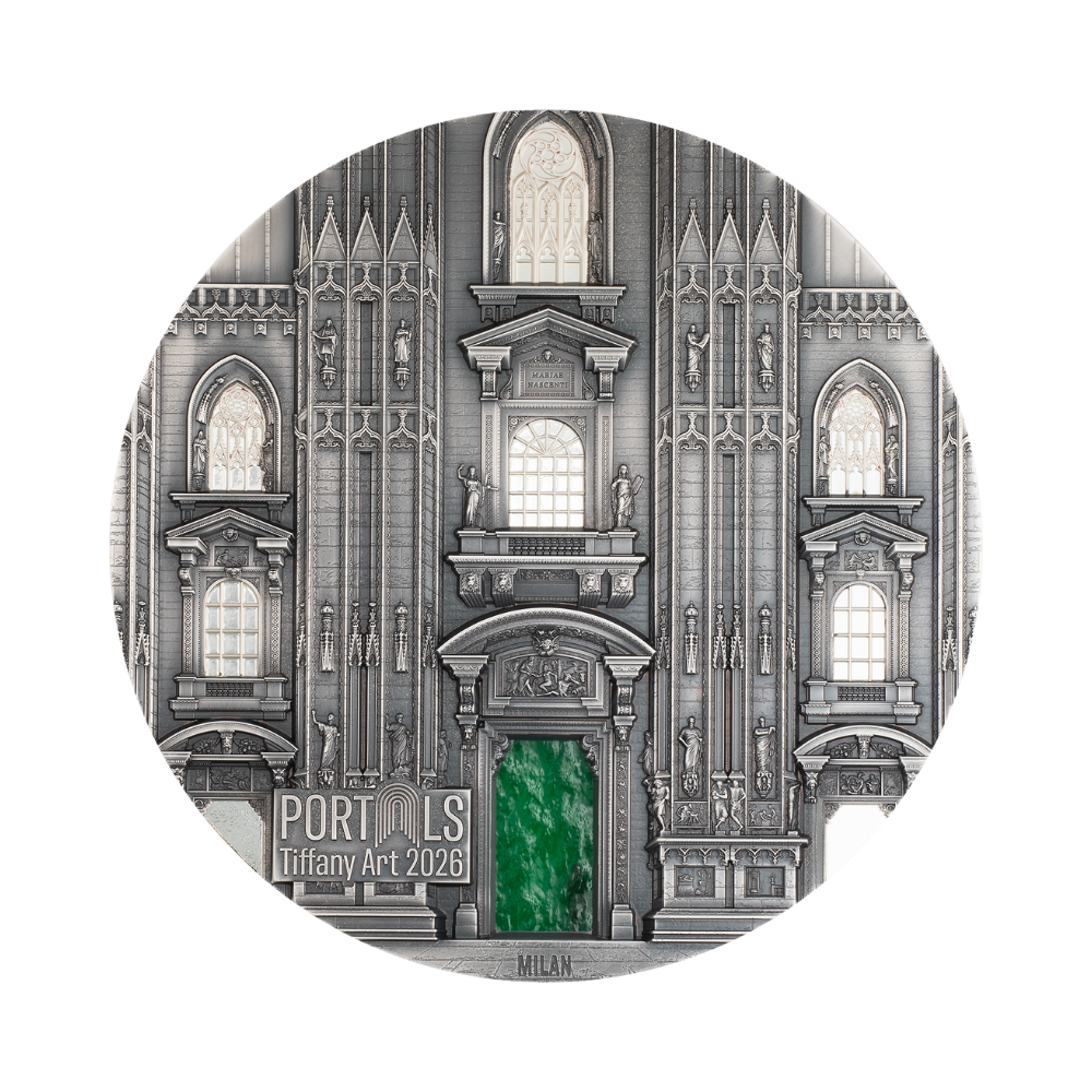 Tiffany Art Portals Milan & Prague 1 kg Silver Coin 2026