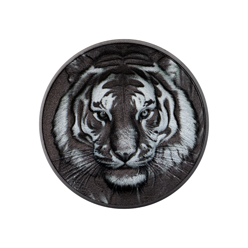 Tiger Black & White 1 Oz Silver Coin 2026 CIT COIN INVEST AG