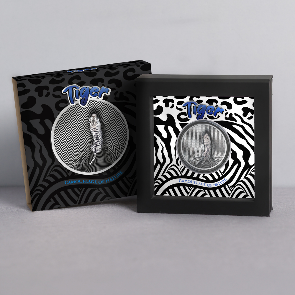 Tiger Camouflage of Nature 3 Oz Silver Coin 2026 Power Coin