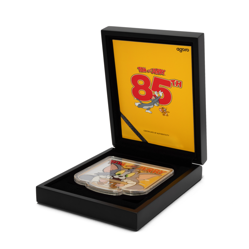 Tom and Jerry™ 85th Anniversary 5 Oz Silver Coin