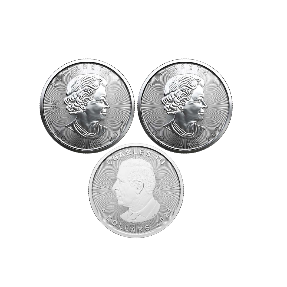 Treasured Maple Leaf: Effigies 3-Coin Set (Premium Bullion)