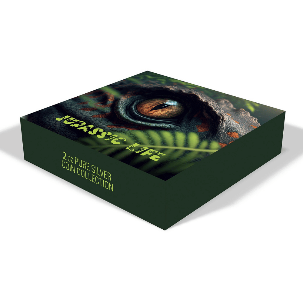 Triceratops Jurassic Life 2 Oz Silver Coin 2025