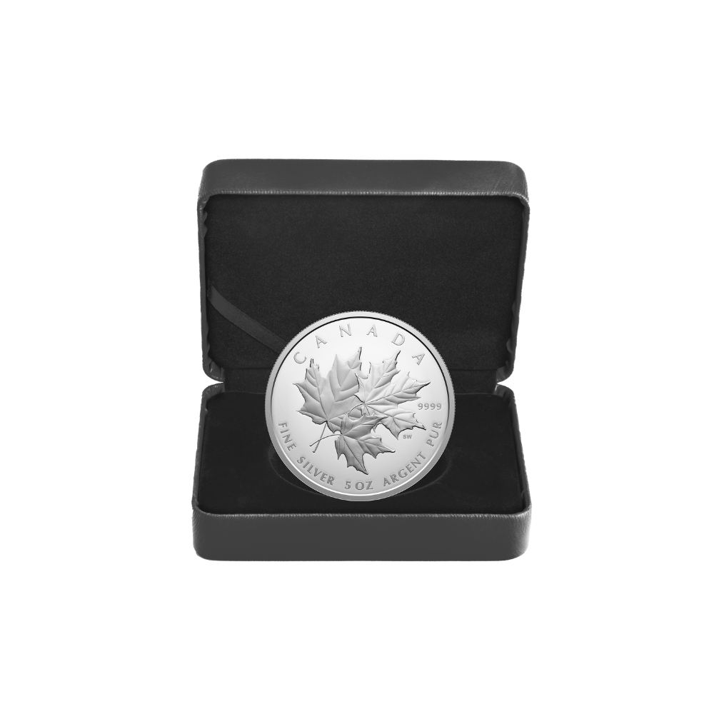 Triple Maple 5 Oz Fine Silver Coin Canada 2025