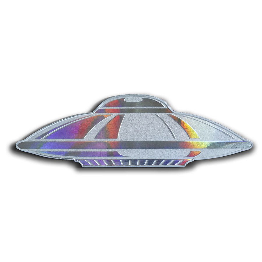 UFO Alien Hologram 1 Oz Silver Coin $2 Solomon Islands 2020