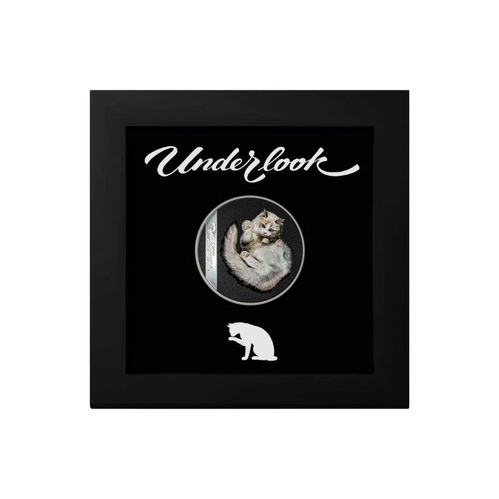 UNDER CAT Underlook 1 Oz Silver Coin $5 Cook Islands 2024