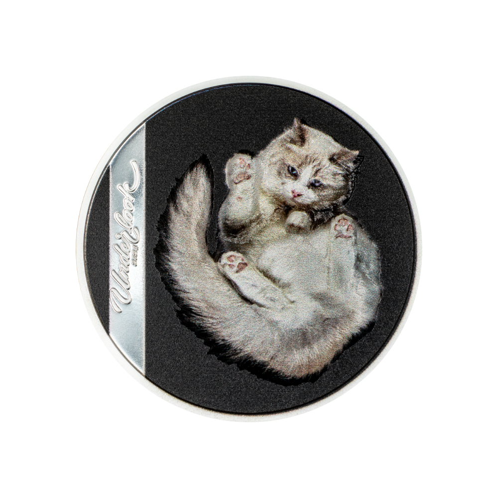 UNDER CAT Underlook 1 Oz Silver Coin $5 Cook Islands 2024
