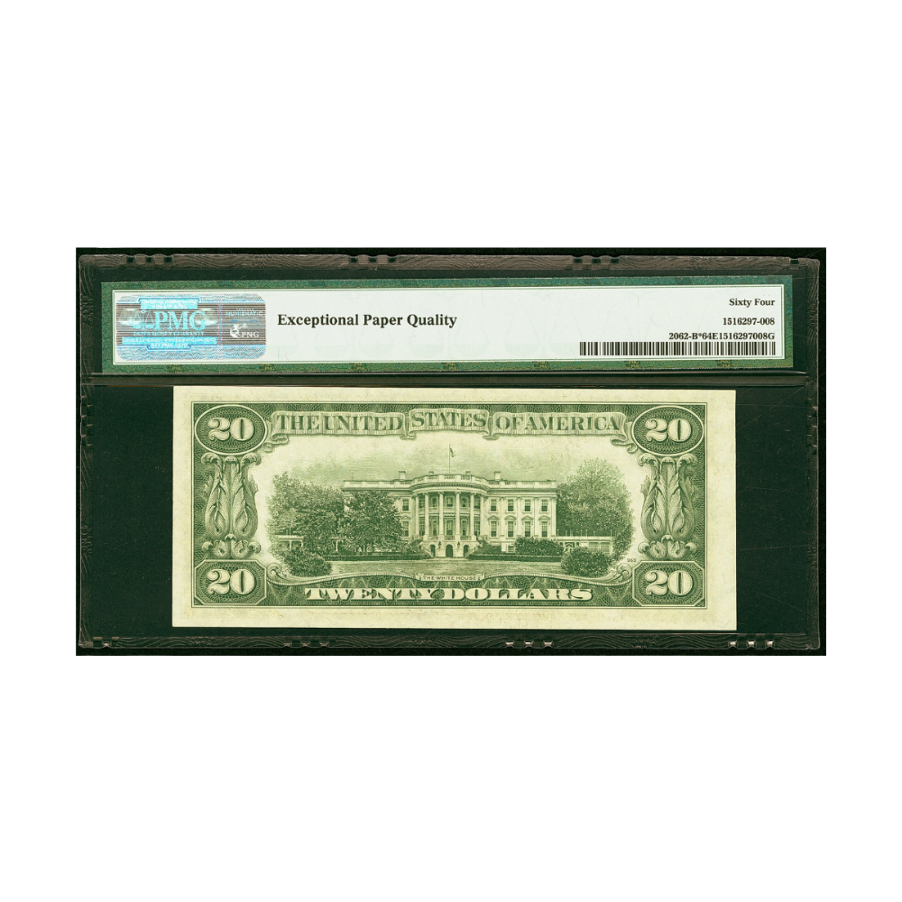 US $20 1950C Federal Reserve Note New York ✯ Star PMG CU 64 EPQ