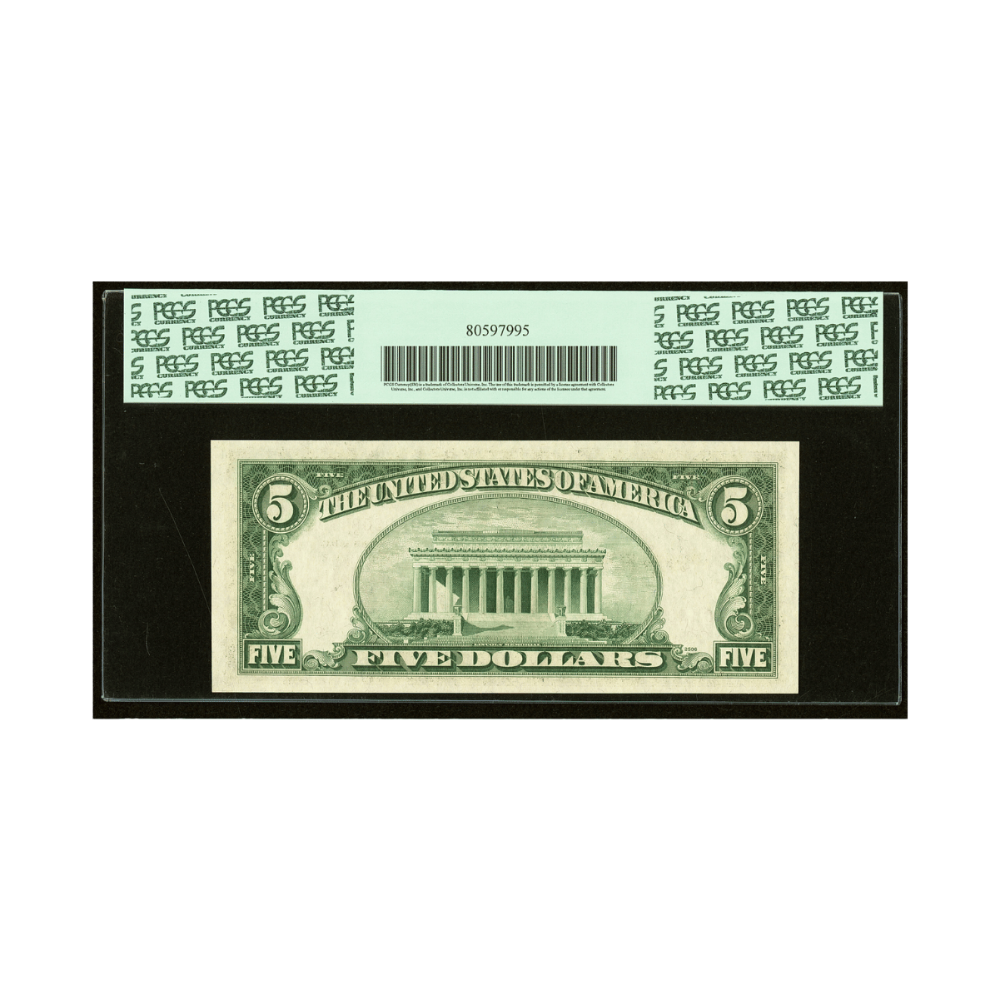 US $5 1953B Fr#1534 Legal Tender Note PCGS 65 Gem New PPQ