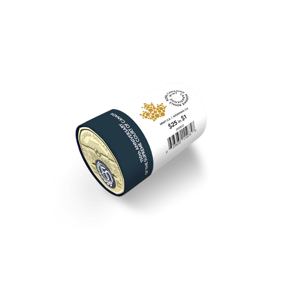 2025 $1 150th Anniversary of the Supreme Court of Canada Colourized Special Wrap Roll