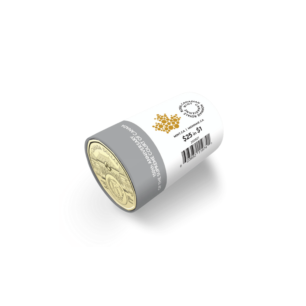 2025 $1 150th Anniversary of the Supreme Court of Canada Non-colourized Special Wrap Roll