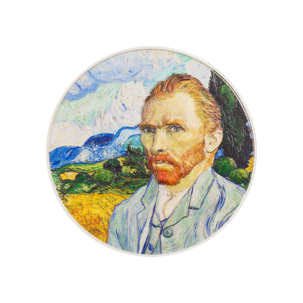 VINCENT VAN GOGH Masters of Art 2 Oz Silver Coin $10 Cook Islands