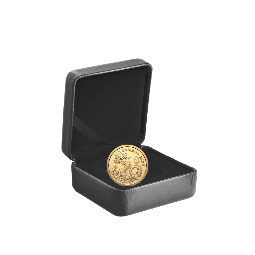 WATER DRAGON 1/20 Oz Gold Coin $8 Canada 2025