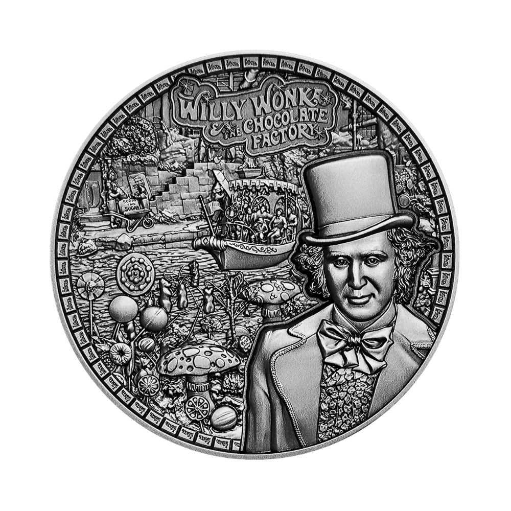 Wily Wonka & The Chocolate Factory 100g Silver Coin 2026 MDM