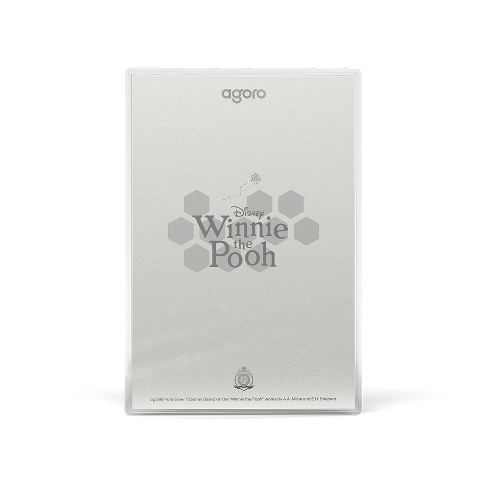 Winnie the Pooh Winnie & Piglet Silver Collectible Foil Agoro