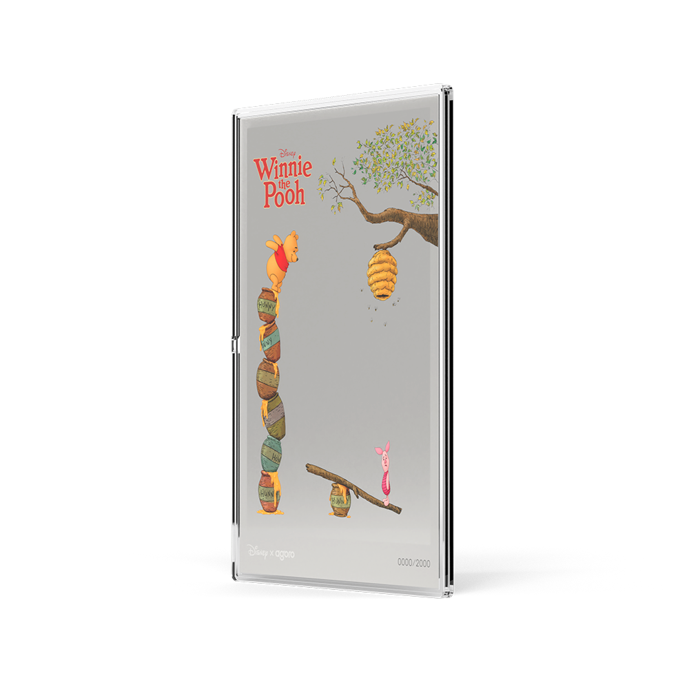 Winnie the Pooh Winnie & Piglet Silver Collectible Foil Agoro