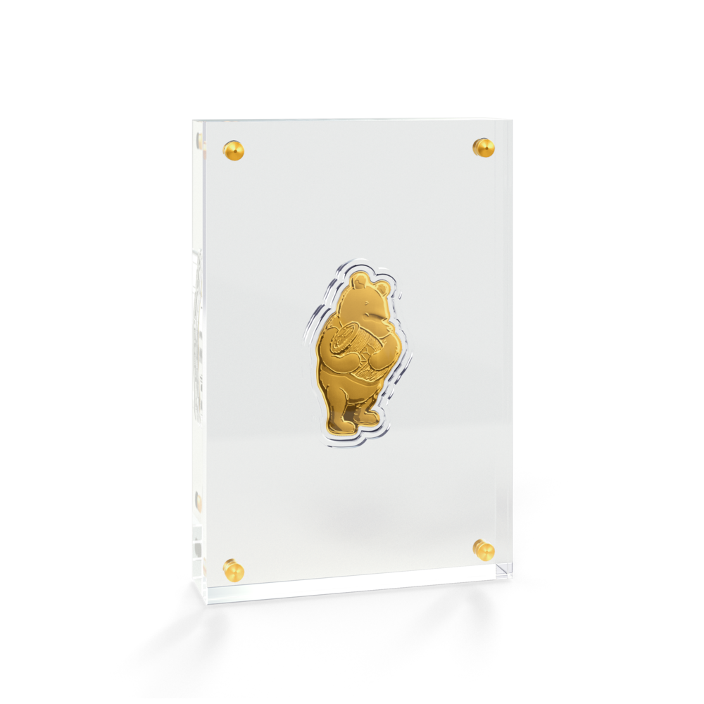 Winnie the Pooh Celebrating 100 Years 1/4 Oz Gold Collectible Coin AGORO