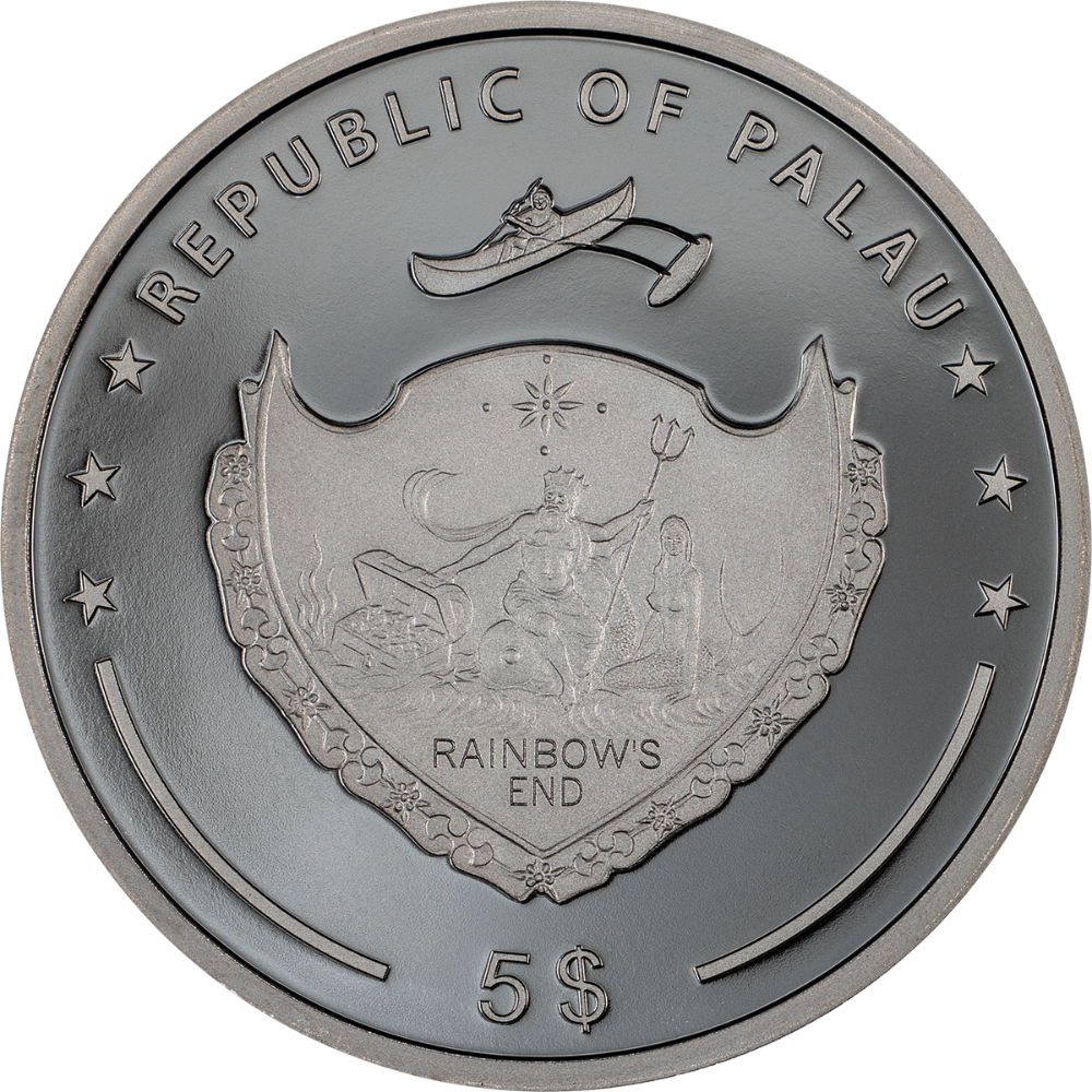 YIN AND YANG 1 Oz Silver Coin $5 Palau 2024