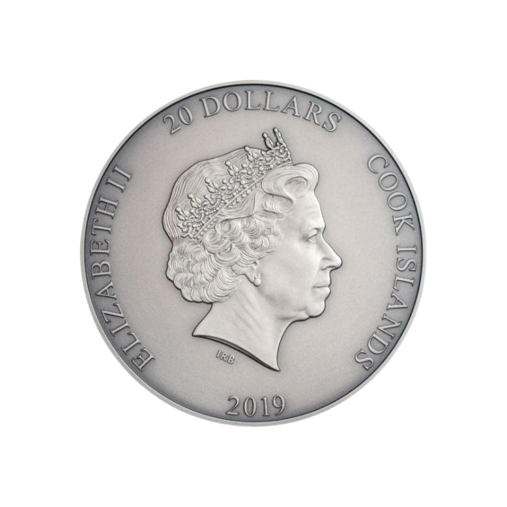 ZHONG KUI Asian Mythology 3 Oz Silver Coin $20 Cook Islands 2019