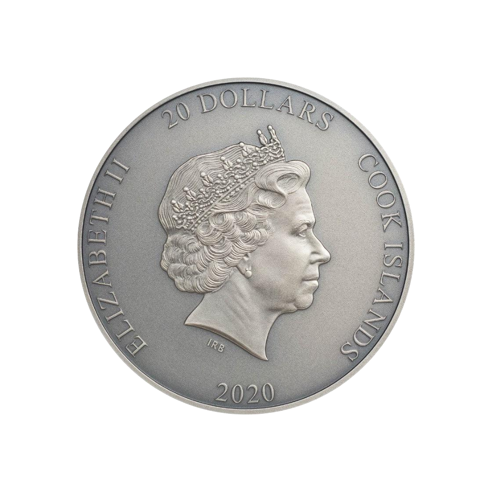 ZHONG KUI Gilded Asian Mythology 3 Oz Silver Coin $20 Cook Islands 2020