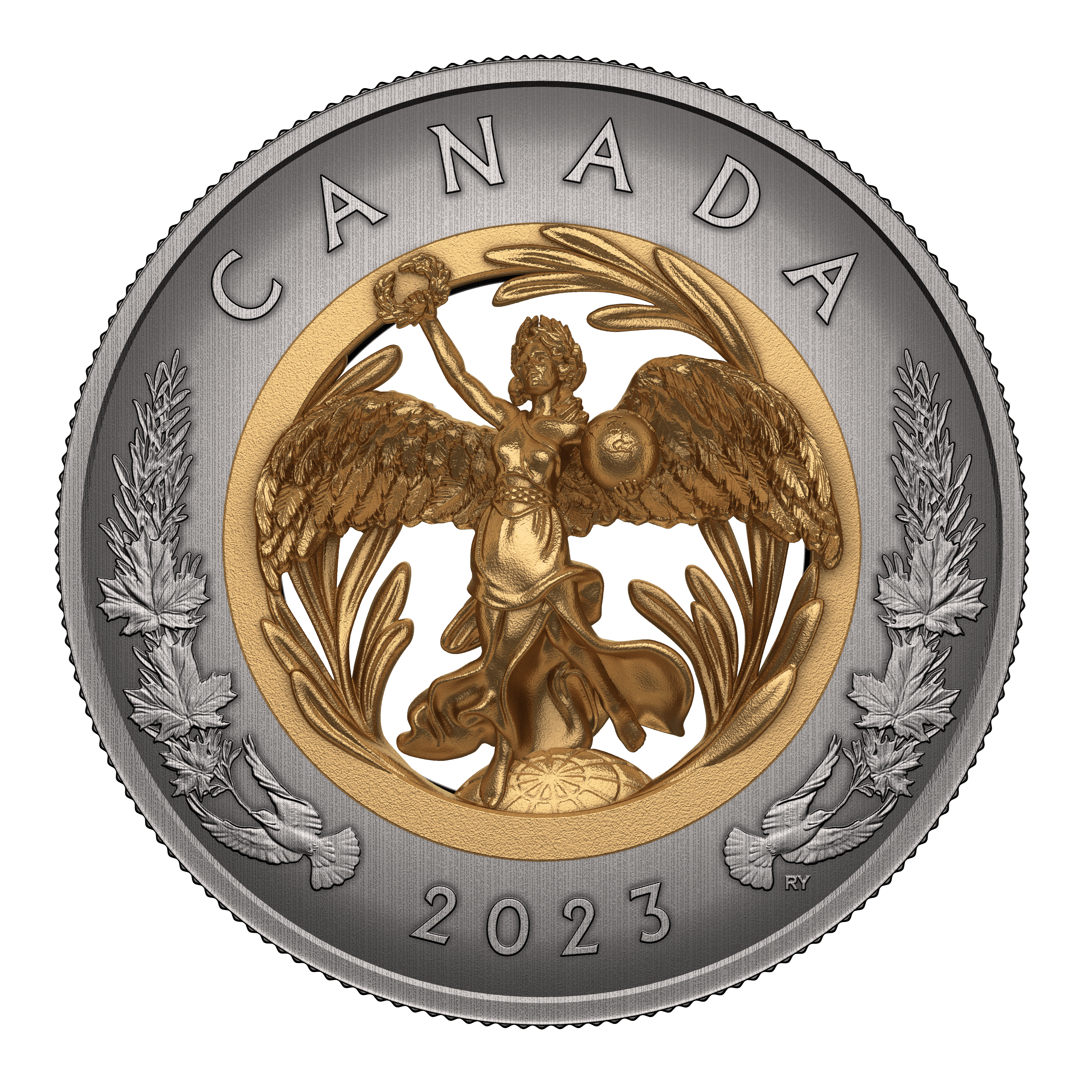 ALLEGORY OF PEACE Silver Coin $50 Canada 2023 - PARTHAVA COIN