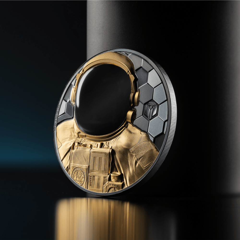 ASTRONAUT Real Heroes 5 Oz Gold Coin $500 Cook Islands 2024 - PARTHAVA COIN