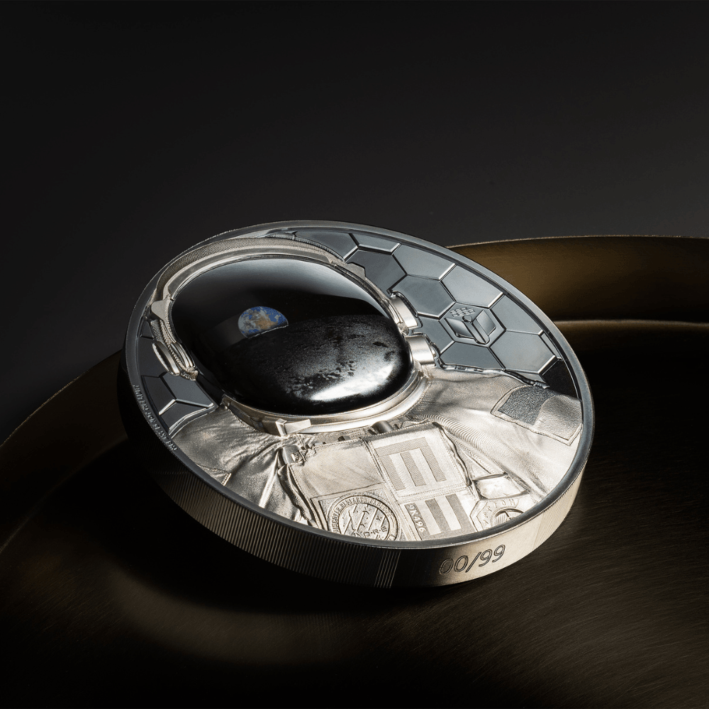 ASTRONAUT Real Heroes KG 1 kg Silver Coin $100 Cook Islands 2024 - PARTHAVA COIN