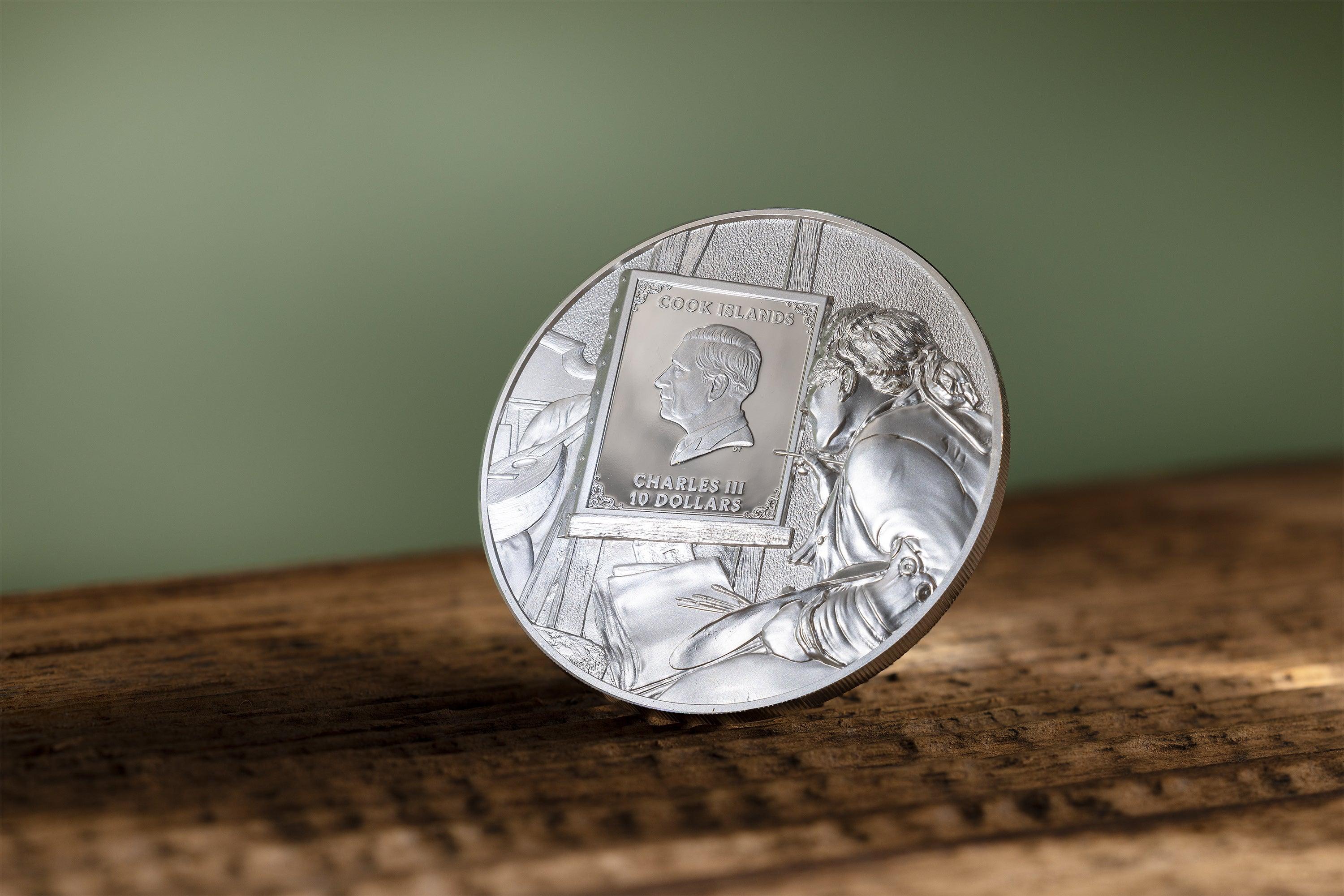 AUGUSTE RENOIR Masters of Art 2 Oz Silver Coin $10 Cook Islands 2024 - PARTHAVA COIN