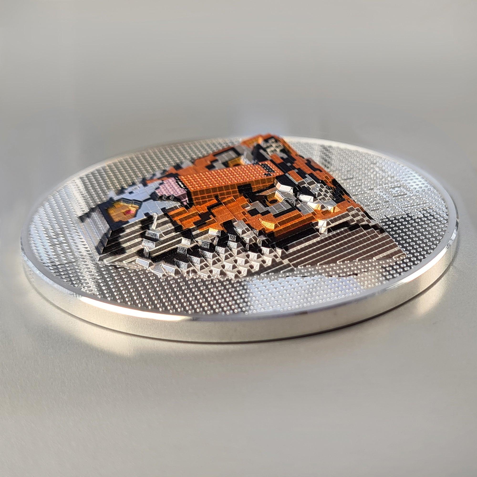 BENGAL TIGER Beloved Building Blocks 5 Oz Silver Coin $20 Palau 2022 - PARTHAVA COIN