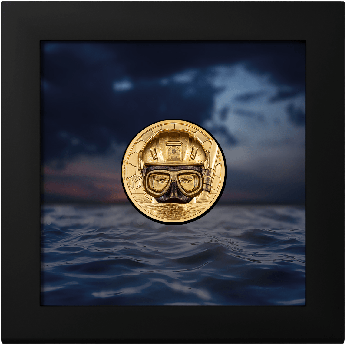 COAST GUARD Real Heroes 1 Oz Gold Coin $250 Cook Islands 2023 - PARTHAVA COIN