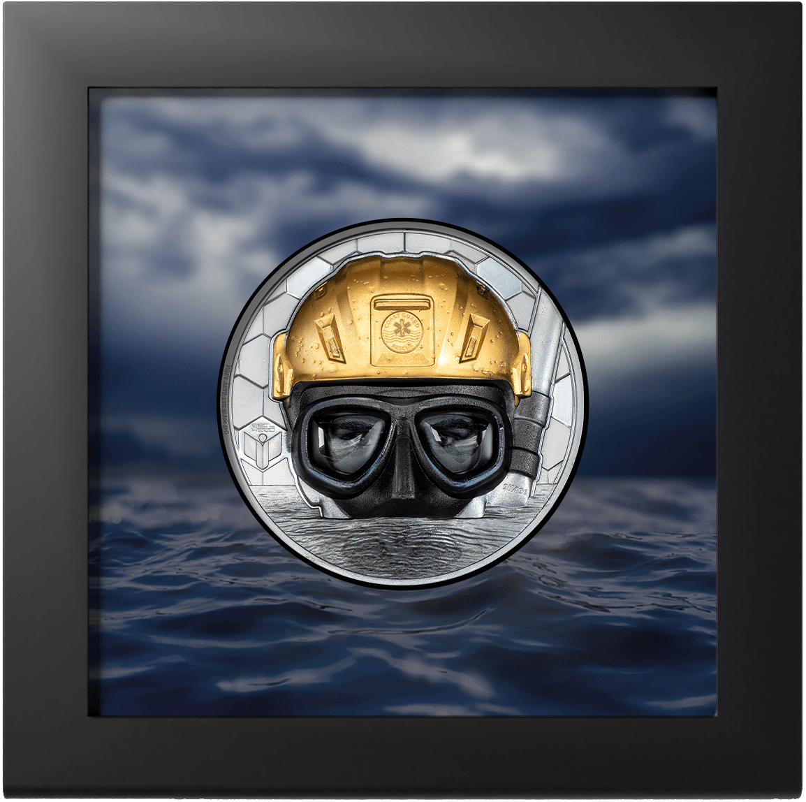 COAST GUARD Real Heroes 5 Oz Gold Coin $500 Cook Islands 2023 - PARTHAVA COIN