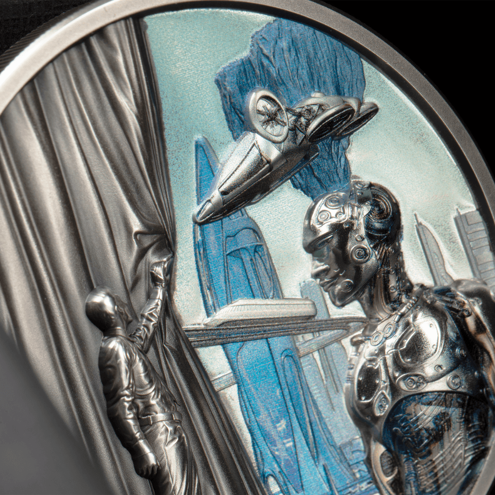 Daydreamer-FUTURE 2 Oz Silver Coin $10 Palau 2022-NGC Graded MS 70 Antiqued - PARTHAVA COIN