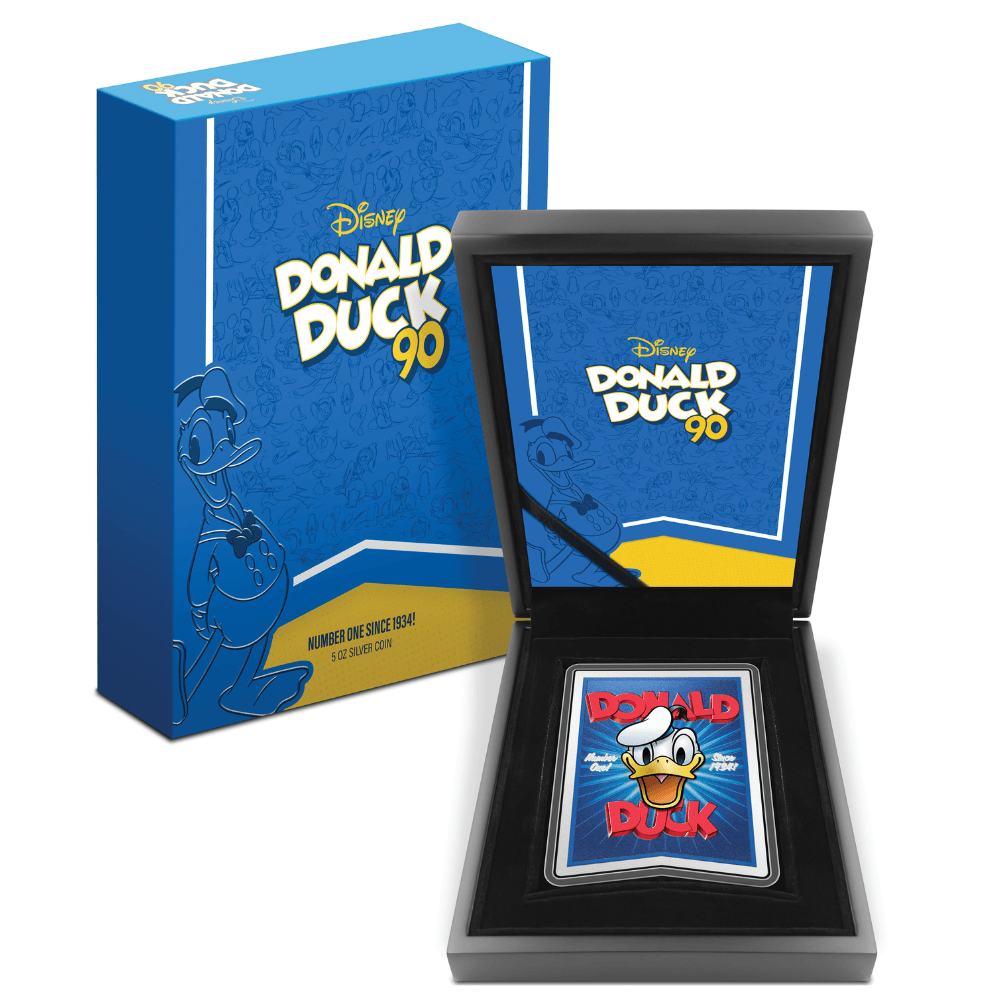 DONALD DUCK 90th Anniversary 5 Oz Silver Coin $10 Niue 2024 - PARTHAVA COIN