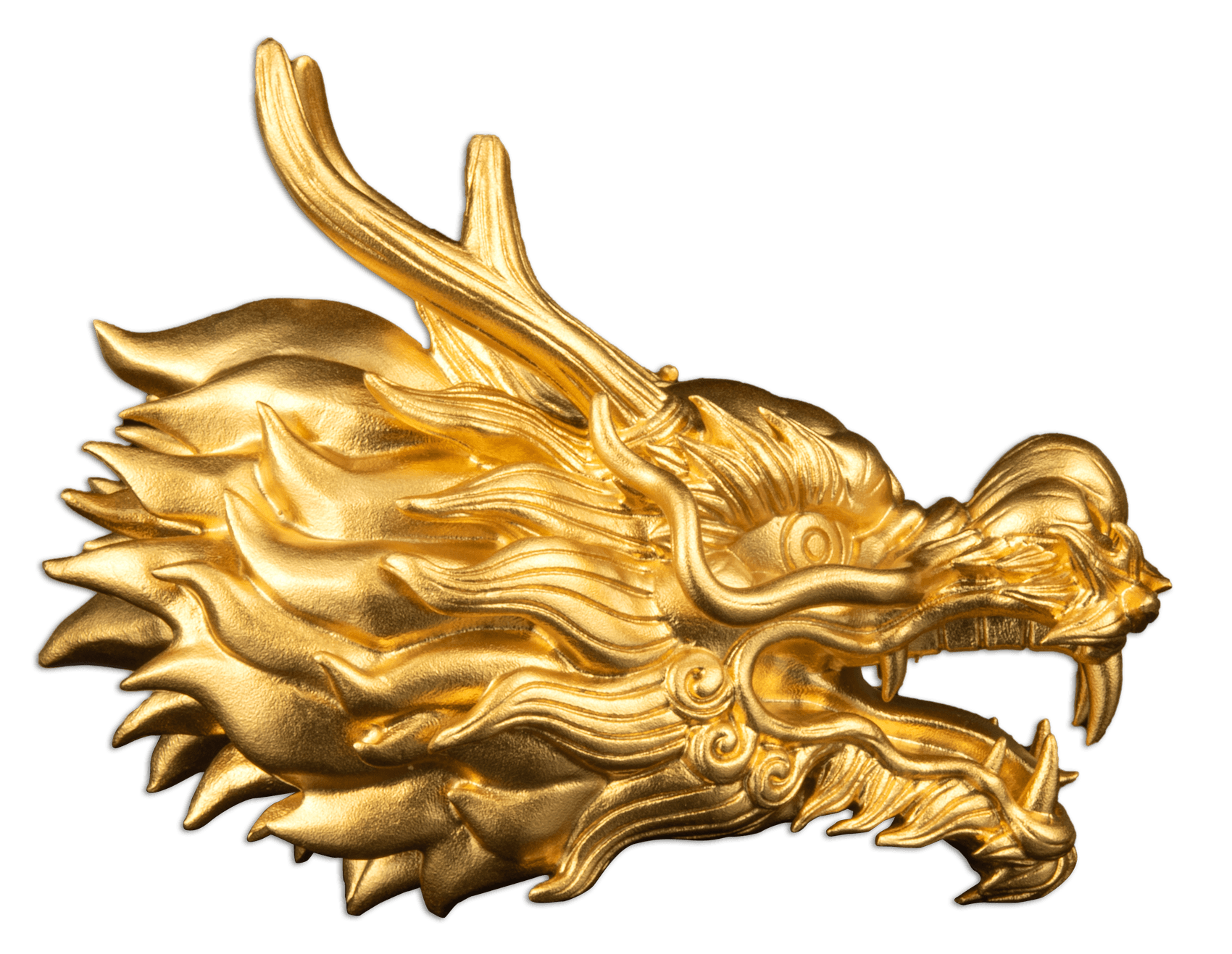 DRAGON HEAD 3D 3 Oz Silver Coin $5 Samoa 2024 - PARTHAVA COIN