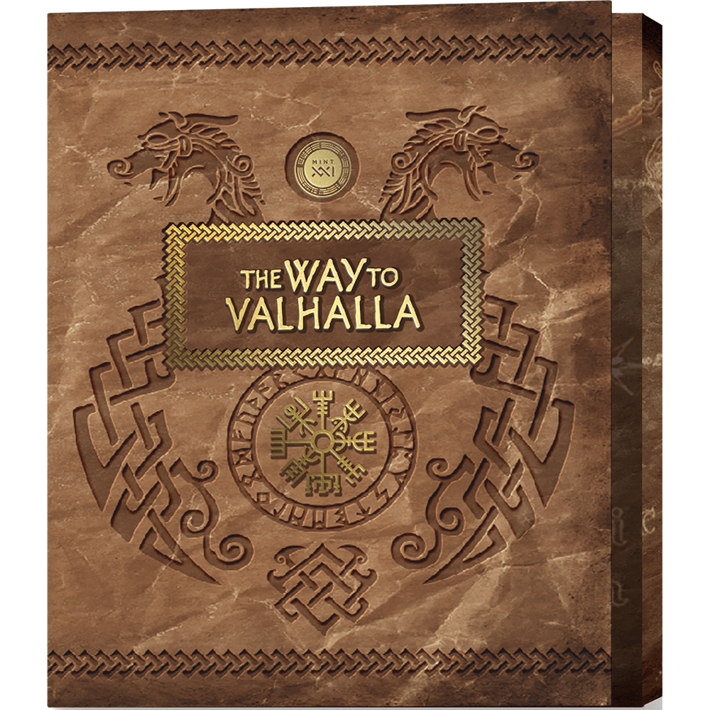 ERIK THE RED Way to Valhalla 2 Oz Silver Coin 2000 Francs Cameroon 2024 - PARTHAVA COIN