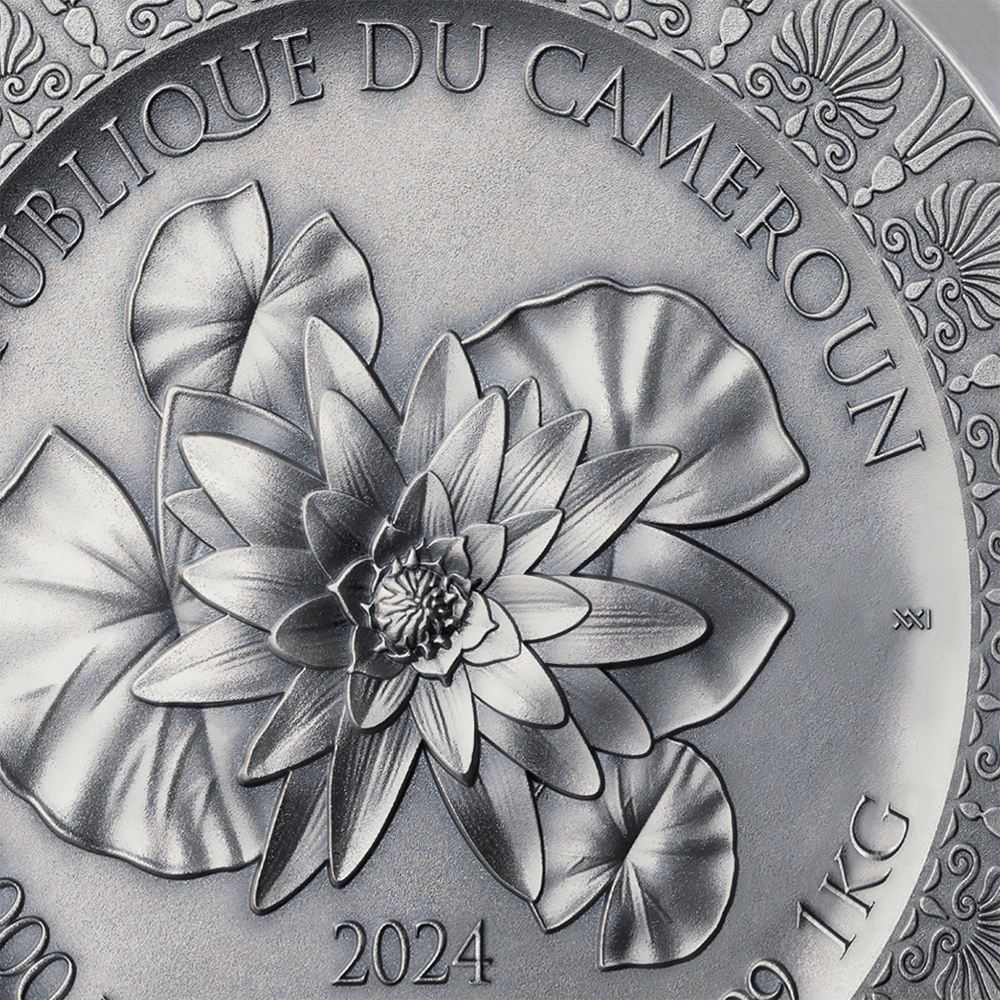 LEDA AND THE SWAN Celestial Beauty 1 Kg Silver Coin 10000 Francs Cameroon 2024 - PARTHAVA COIN
