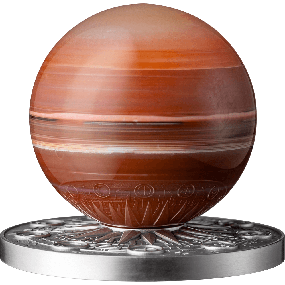 MARS Solar System 2 Oz Silver Coin 10 Cedis Ghana 2024 - PARTHAVA COIN