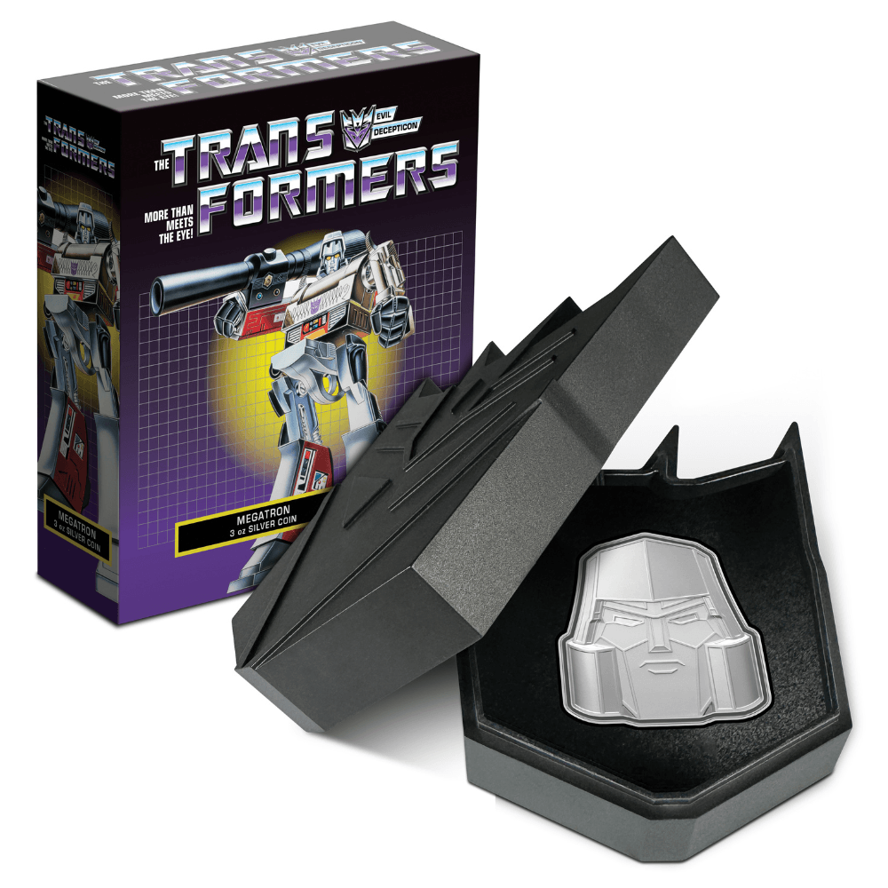 MEGATRON 40th Anniversary 3 Oz Silver Coin $5 Niue 2024 - PARTHAVA COIN