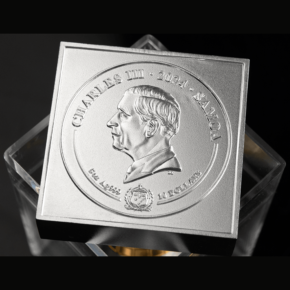 NEFERTITI 3D 5 Oz Silver Coin $10 Samoa 2024 - PARTHAVA COIN