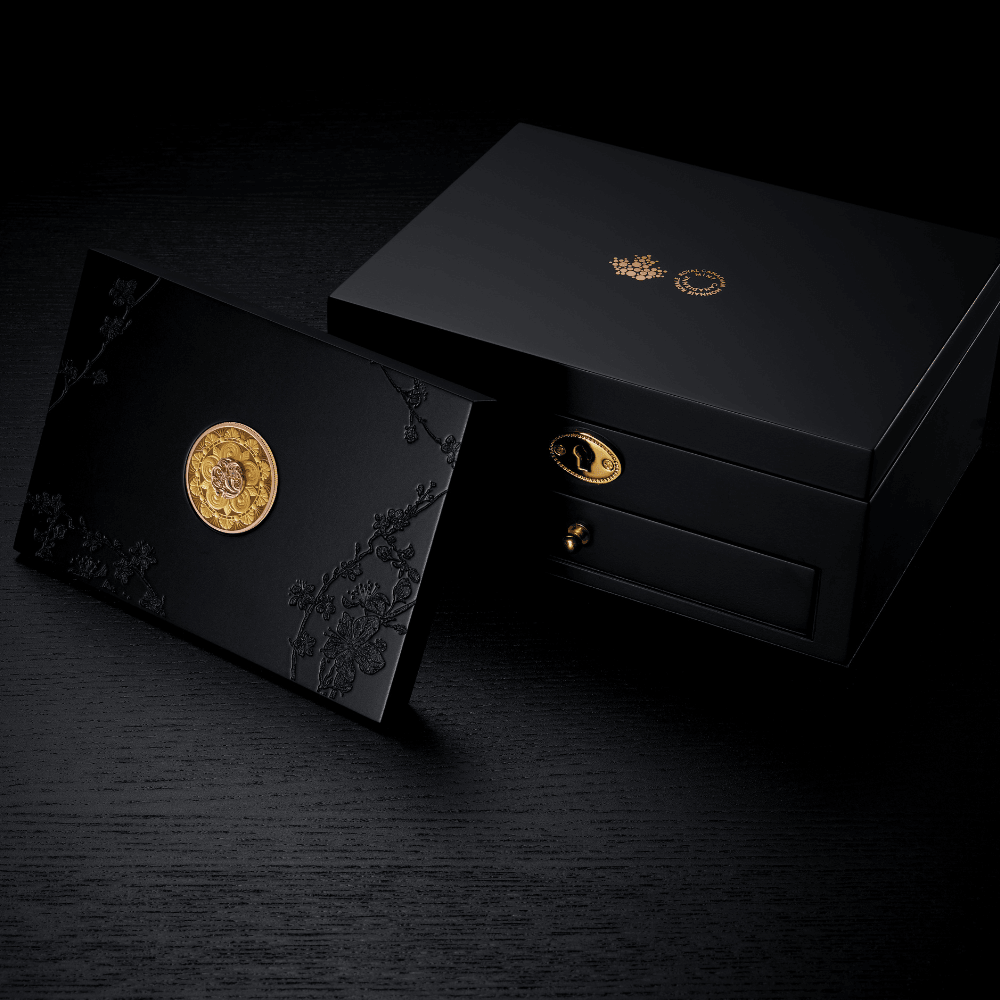 OPULENCE Treasure 1 Oz Pure Gold Pink Diamond Coin $200 Canada - PARTHAVA COIN