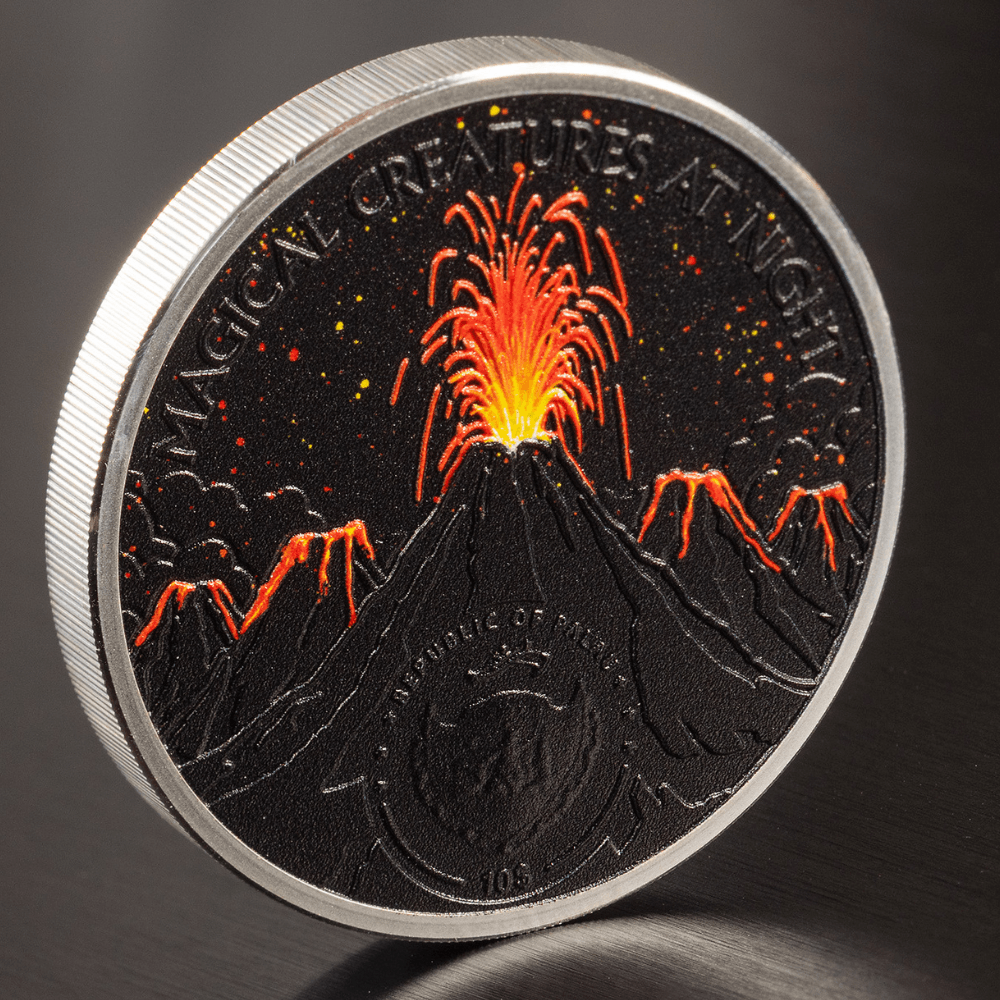 PHOENIX Magical Creatures At Night 2 Oz Silver Coin $10 Palau 2023 - PARTHAVA COIN