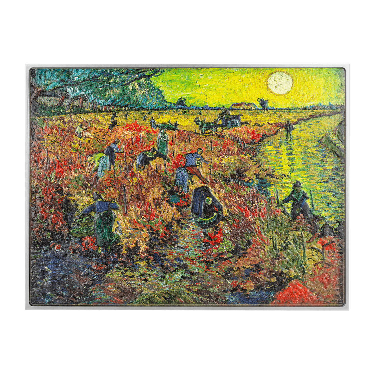 RED VINEYARD Van Gogh Silver Coin 10000 Francs Chad 2024 - PARTHAVA COIN