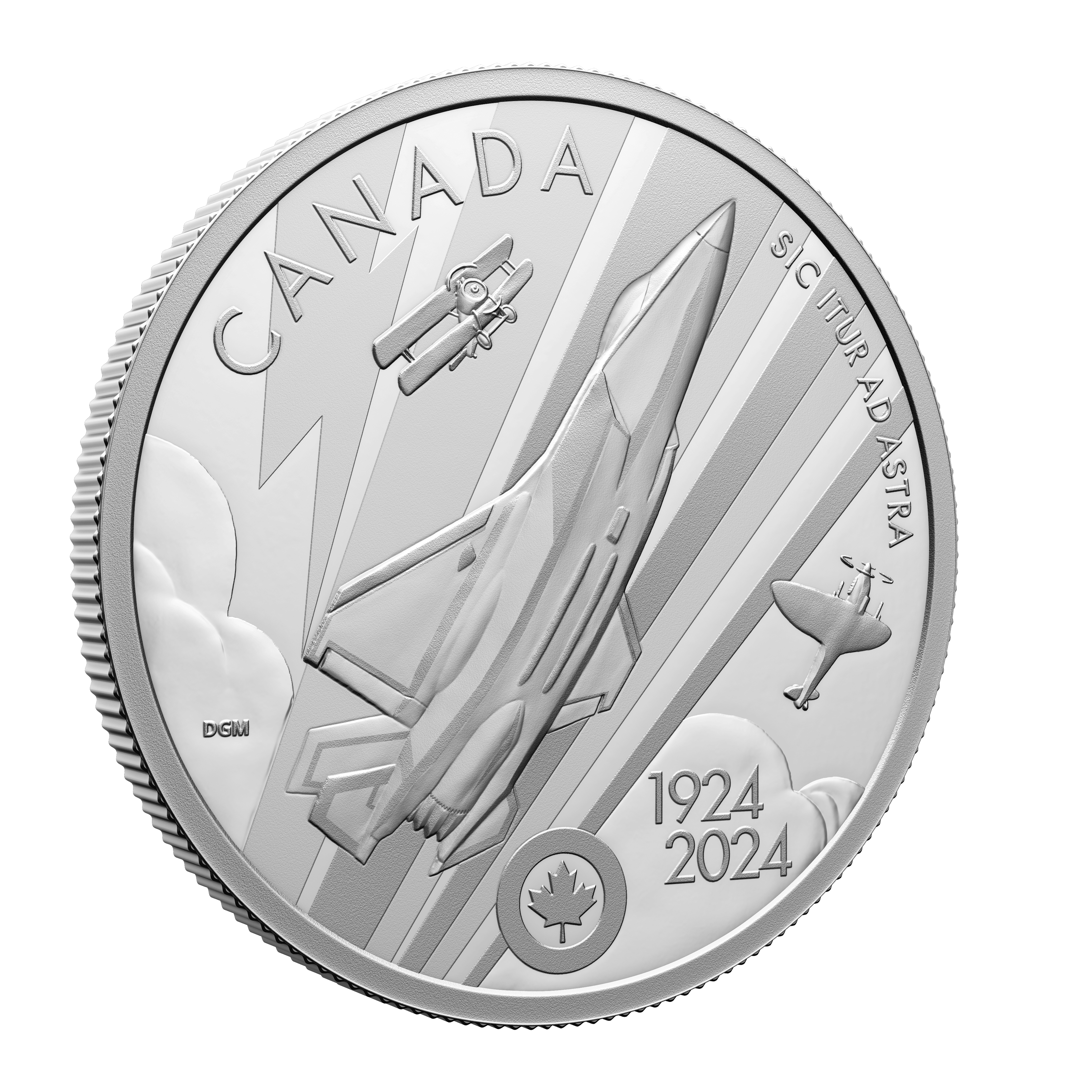 ROYAL CANADIAN AIR FORCE 100th Anniversary 1 Oz Silver Coin $20 Canada 2024 - PARTHAVA COIN