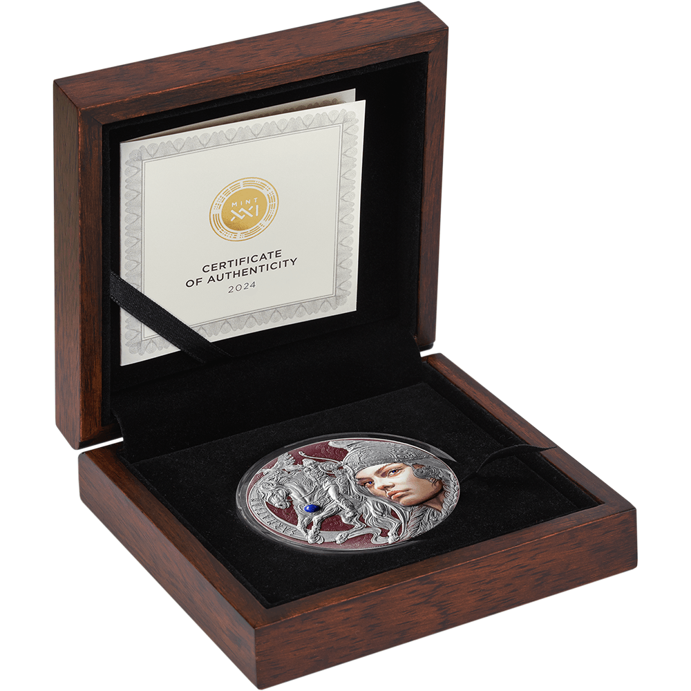 SARMATIANS Femina Bellator 2 Oz Silver Coin 2000 Francs Cameroon 2024 - PARTHAVA COIN