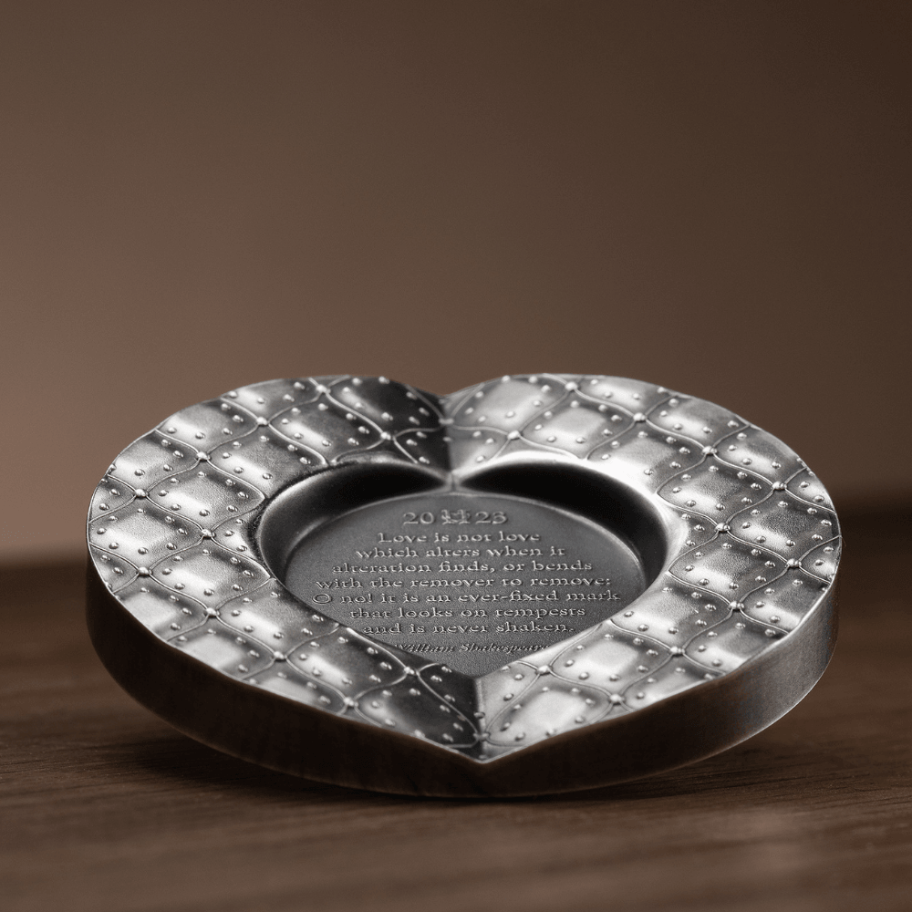 SECRET HEART 1 Oz Silver Coin $5 Cook Islands 2023 - PARTHAVA COIN