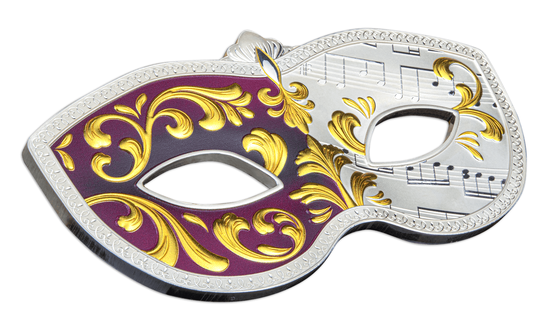 VENETIAN MASK 5 Oz Silver Coin $10 Samoa 2023 - PARTHAVA COIN