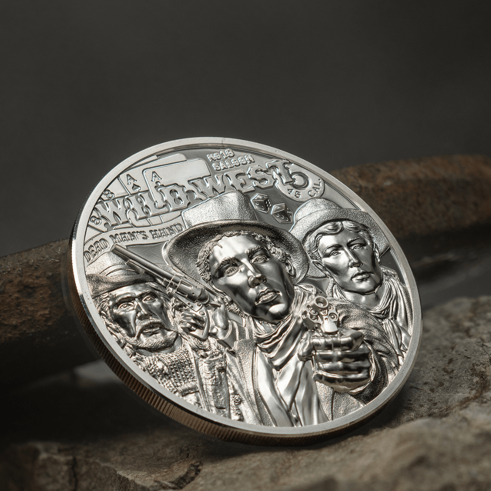 WILD WEST Legends 1 Oz Silver Coin $5 Cook Islands 2024 - PARTHAVA COIN