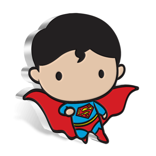 SUPERMAN™ FLYING, 1 oz. Pure Silver Coin, Series: Chibi® Coin Collection DC Comics 2021, Niue, NZ Mint - PARTHAVA COIN