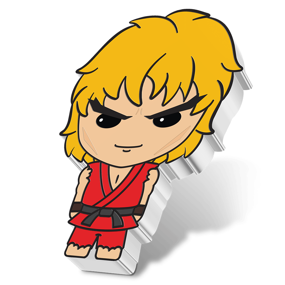 KEN MASTERS, 1oz. Pure Silver Coin, Series: Chibi® Coin Collection Street Fighter™ 2021, Niue, NZ Mint - PARTHAVA COIN