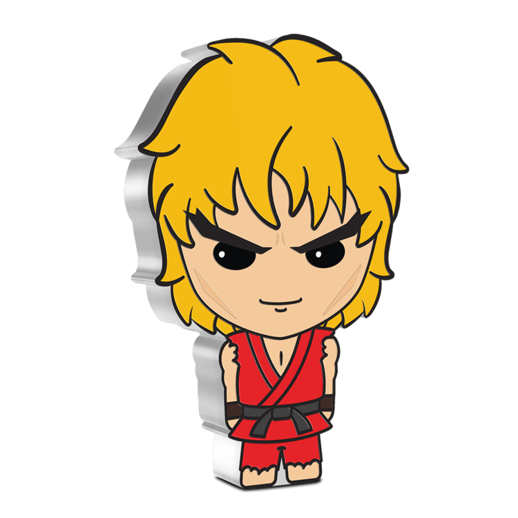 KEN MASTERS, 1oz. Pure Silver Coin, Series: Chibi® Coin Collection Street Fighter™ 2021, Niue, NZ Mint - PARTHAVA COIN